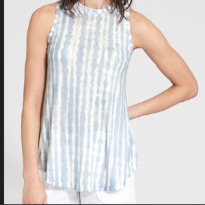 ATHLETA Tie Dye Light Blue Breezy Tank